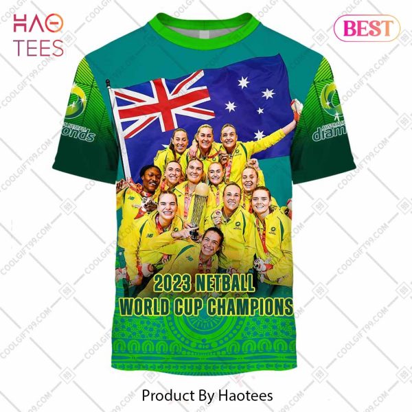 Personalized Netball AU Diamonds 2023 World Cup Champions Blue Jersey Hoodie, T-Shirt, Zip Hoodie, Sweatshirt