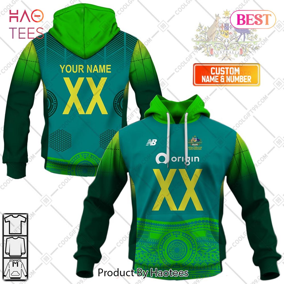 Personalized Netball AU Diamonds World Cup 2023 Blue Jersey Style Hoodie, T-Shirt, Zip Hoodie, Sweatshirt