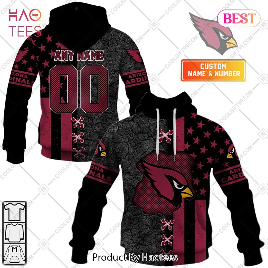 Personalized NFL Arizona Cardinals flag special design Hoodie, T-Shirt, Zip Hoodie, Sweatshirt