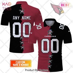 Personalized NFL Arizona Cardinals Mix Jersey Style Polo Shirt
