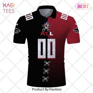Personalized NFL Atlanta Falcons Mix Jersey Style Polo Shirt