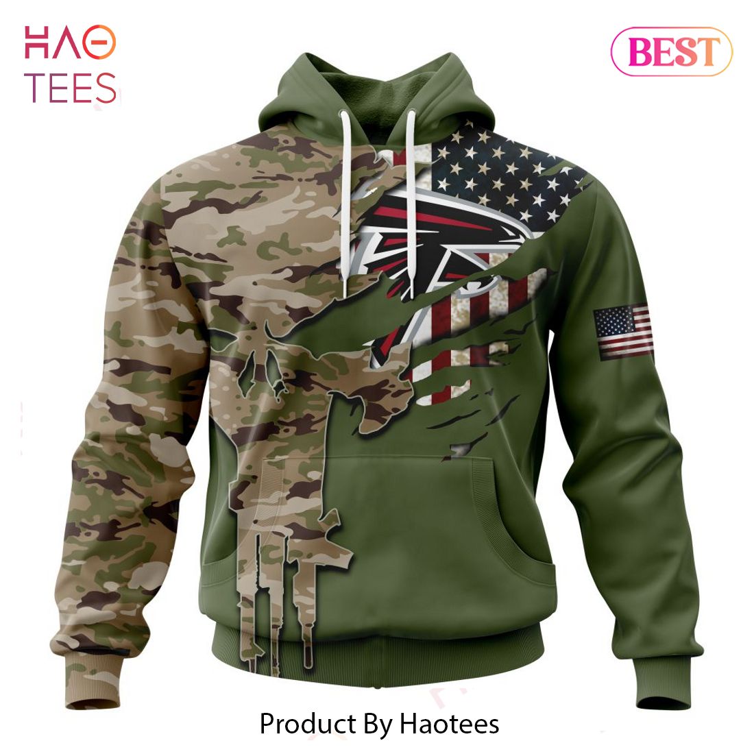 Personalized NFL Atlanta Falcons Special Camo Design For Veterans Day Hoodie, T-Shirt, Zip Hoodie, Sweatshirt