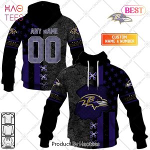 Personalized NFL Baltimore Ravens flag special design Hoodie, T-Shirt, Zip Hoodie, Sweatshirt