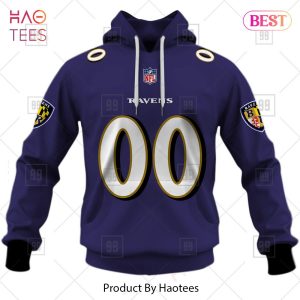 Personalized NFL Baltimore Ravens Home Jersey Style Hoodie, T-Shirt, Zip Hoodie, Sweatshirt