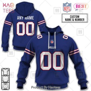 Personalized NFL Buffalo Bills Home Jersey Style Hoodie, T-Shirt, Zip Hoodie, Sweatshirt