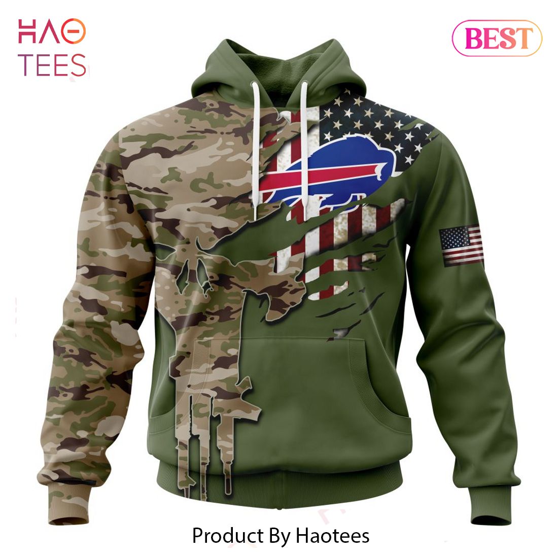 Personalized NFL Buffalo Bills Special Camo Design For Veterans Day Hoodie, T-Shirt, Zip Hoodie, Sweatshirt