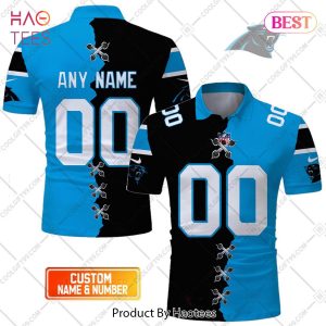 Personalized NFL Carolina Panthers Mix Jersey Style Polo Shirt