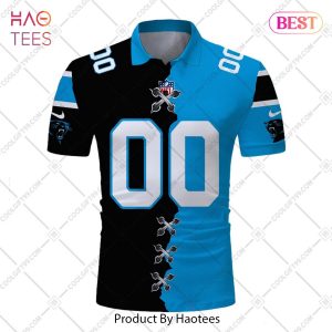 Personalized NFL Carolina Panthers Mix Jersey Style Polo Shirt
