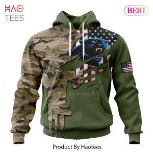 Personalized NFL Carolina Panthers Special Camo Design For Veterans Day Hoodie, T-Shirt, Zip Hoodie, Sweatshirt