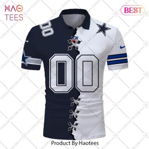 Personalized NFL Dallas Cowboys Mix Jersey Style Polo Shirt