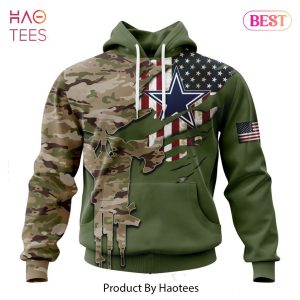 Personalized NFL Dallas Cowboys Special Camo Design For Veterans Day Hoodie, T-Shirt, Zip Hoodie, Sweatshirt