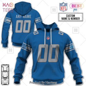 Personalized NFL Detroit Lions Home Jersey Style Hoodie, T-Shirt, Zip Hoodie, Sweatshirt