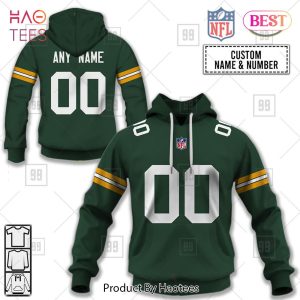 Personalized NFL Green Bay Packers Home Jersey Style Hoodie, T-Shirt, Zip Hoodie, Sweatshirt