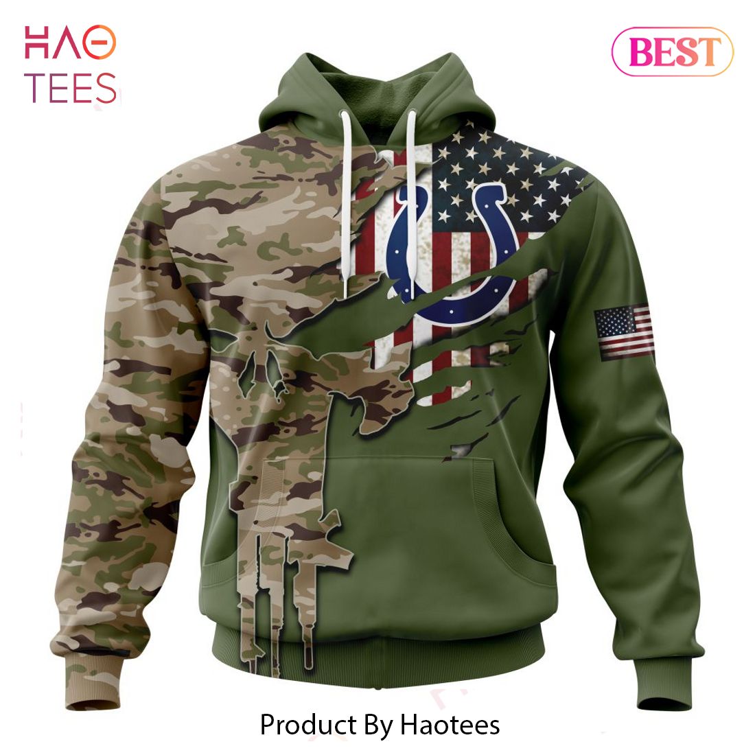 Personalized NFL Indianapolis Colts Special Camo Design For Veterans Day Hoodie, T-Shirt, Zip Hoodie, Sweatshirt