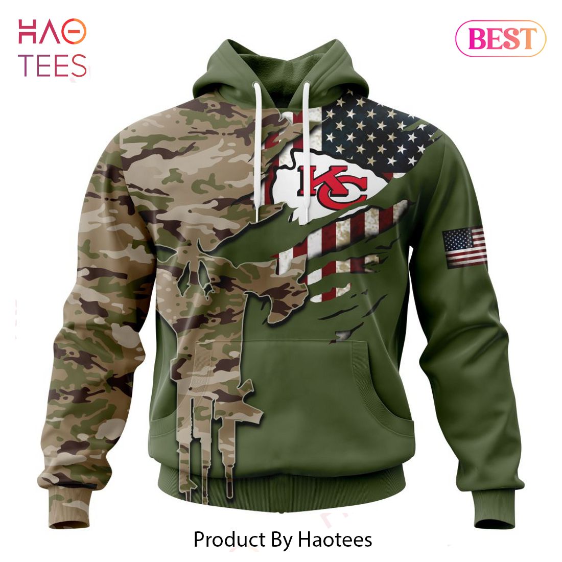 Personalized NFL Kansas City Chiefs Special Camo Design For Veterans Day Hoodie, T-Shirt, Zip Hoodie, Sweatshirt