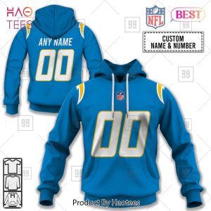 Personalized NFL Los Angeles Chargers Home Jersey Style Hoodie, T-Shirt, Zip Hoodie, Sweatshirt