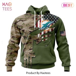 Personalized NFL Miami Dolphins Special Camo Design For Veterans Day Hoodie, T-Shirt, Zip Hoodie, Sweatshirt