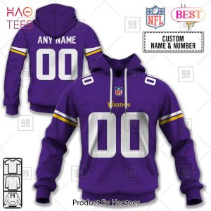 Personalized NFL Minnesota Vikings Home Jersey Style Hoodie, T-Shirt, Zip Hoodie, Sweatshirt