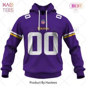 Personalized NFL Minnesota Vikings Home Jersey Style Hoodie, T-Shirt, Zip Hoodie, Sweatshirt