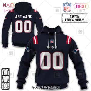 Personalized NFL New England Patriots Home Jersey Style Hoodie, T-Shirt, Zip Hoodie, Sweatshirt