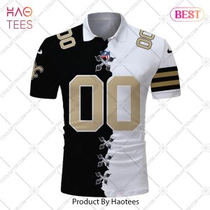 Personalized NFL New Orleans Mix Jersey Style Polo Shirt