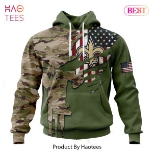 Personalized NFL New Orleans Saints Special Camo Design For Veterans Day