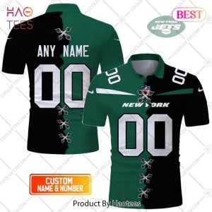 Personalized NFL New York Jets Mix Jersey Style Polo Shirt