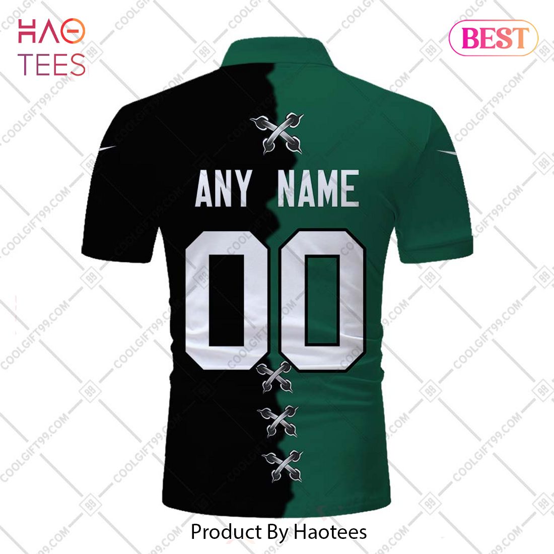 Personalized NFL New York Jets Mix Jersey Style Polo Shirt Personalized NFL New York Jets Mix Jersey Style Polo Shirt