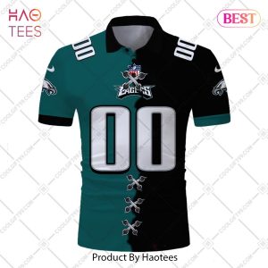 Personalized NFL Philadelphia Eagles Mix Jersey Style Polo Shirt