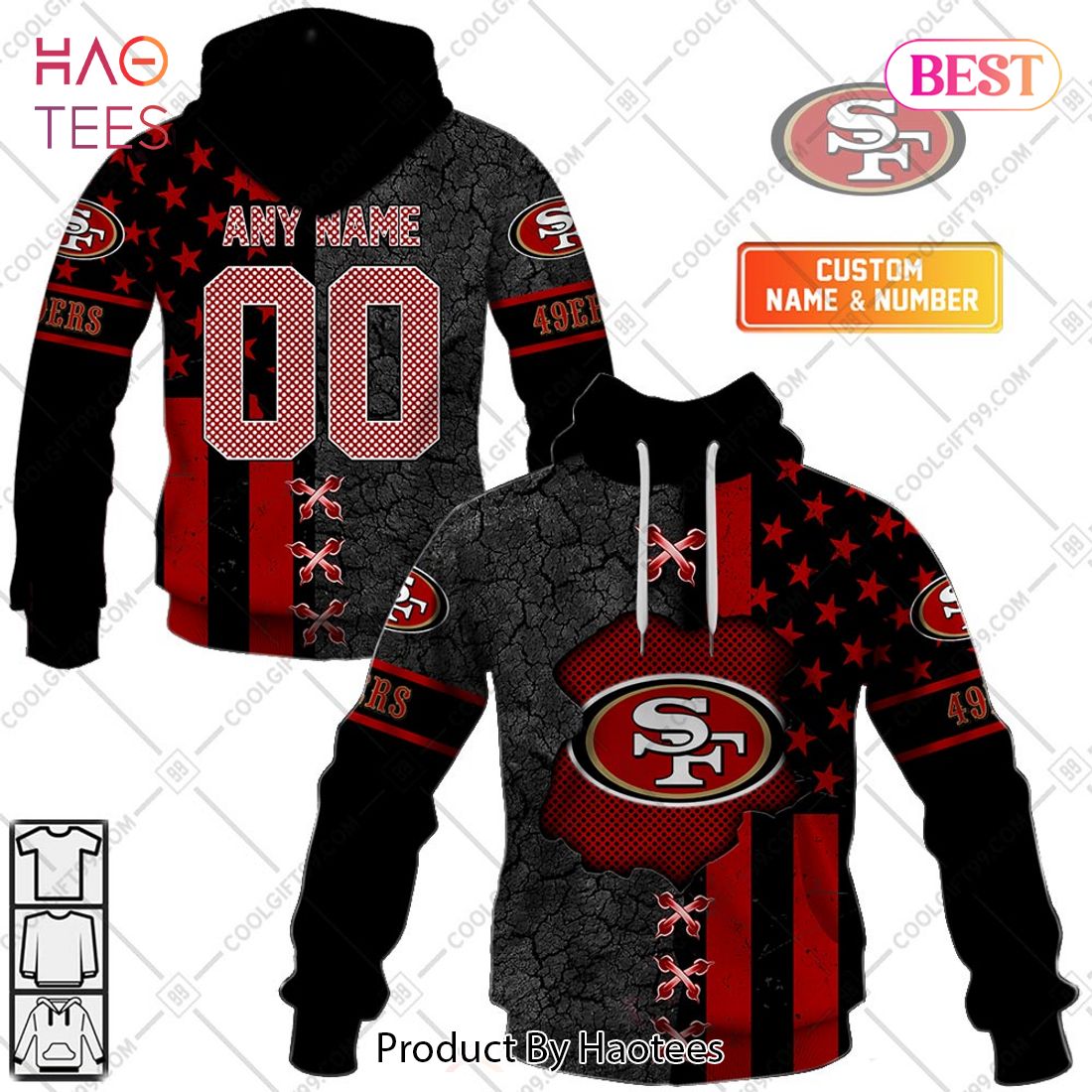 Personalized NFL San Francisco 49ers flag special design Hoodie, T-Shirt, Zip Hoodie, Sweatshirt