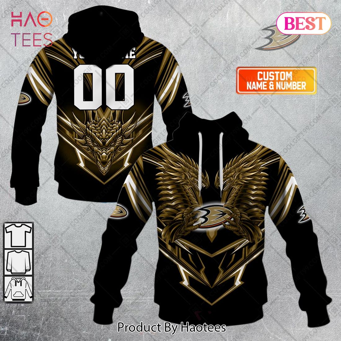 Personalized NHL Anaheim Ducks Dragon V05 Hoodie, T-Shirt, Zip Hoodie, Sweatshirt