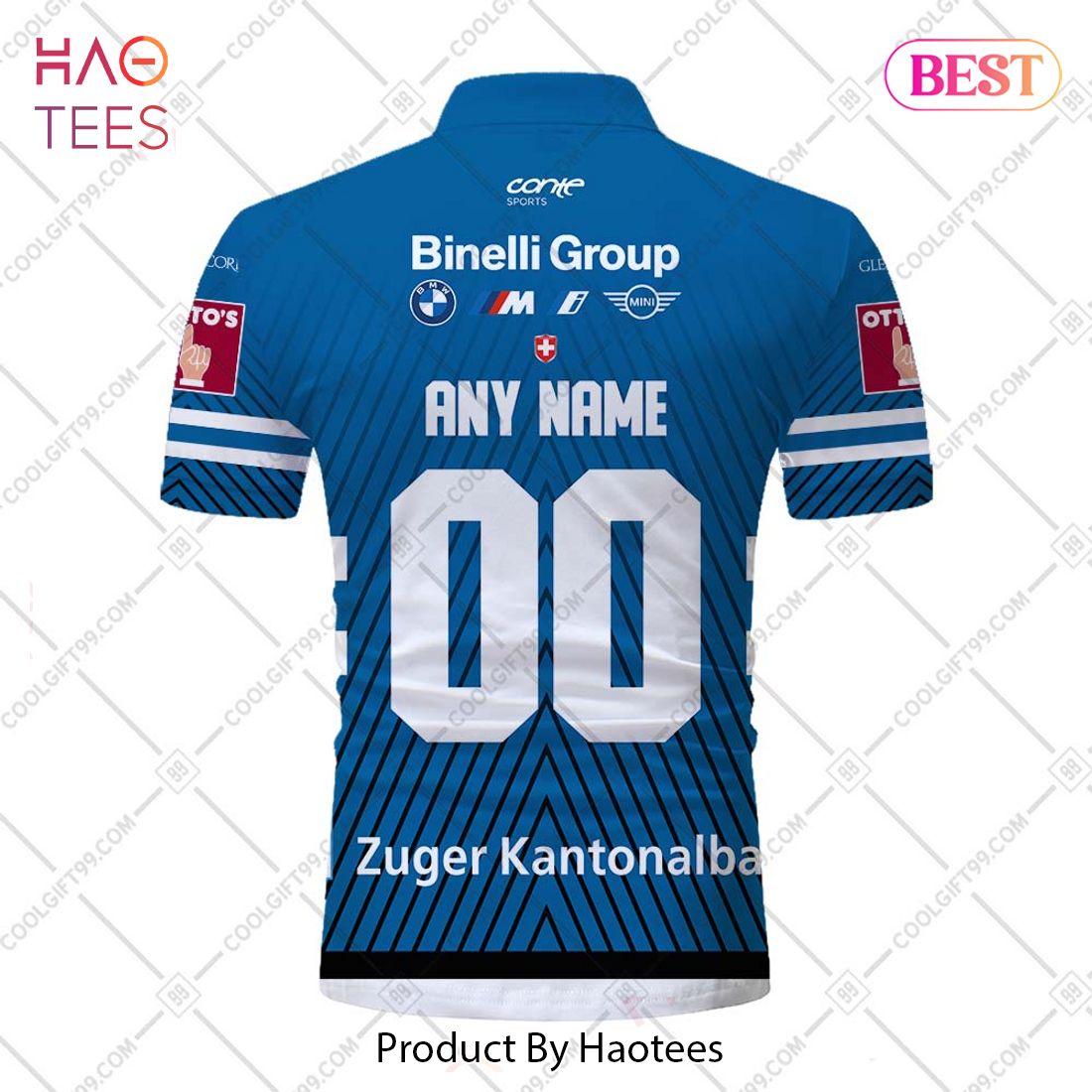 Personalized NL Hockey EV Zug Home jersey Style Polo Shirt Personalized NL Hockey EV Zug Home jersey Style Polo Shirt