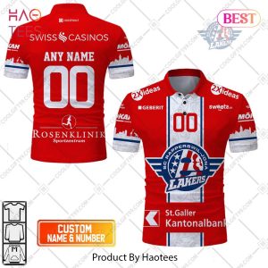 Personalized NL Hockey SCRJ Lakers Home jersey Style Polo Shirt