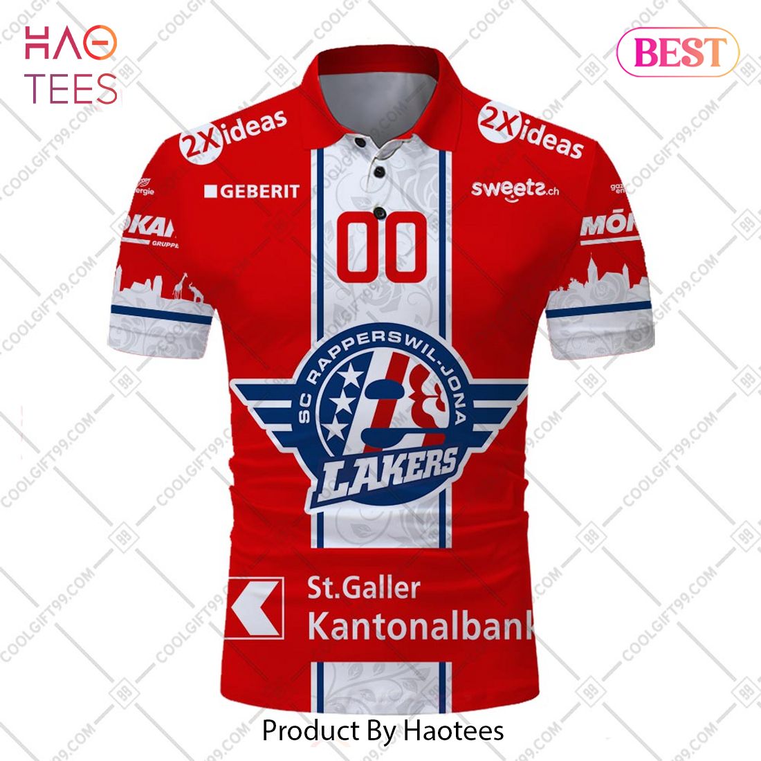 Personalized NL Hockey SCRJ Lakers Home jersey Style Polo Shirt Personalized NL Hockey SCRJ Lakers Home jersey Style Polo Shirt
