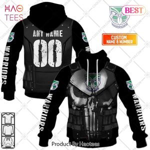 Personalized NRL New Zealand Warriors Punisher Hoodie, T-Shirt, Zip Hoodie, Sweatshirt