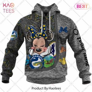 Personalized NRL Parramatta Eels Logo and Minnie Mouse Design Hoodie, T-Shirt, Zip Hoodie, Sweatshirt