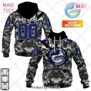 Personalized NRL Parramatta Eels Special Camo Military Flag Hoodie, T-Shirt, Zip Hoodie, Sweatshirt