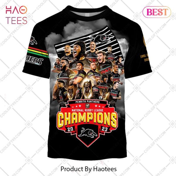 Personalized NRL Penrith Panthers 2023 Champions Hoodie, T-Shirt, Zip Hoodie, Sweatshirt