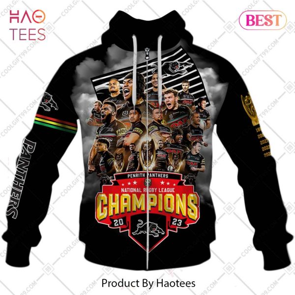 Personalized NRL Penrith Panthers 2023 Champions Hoodie, T-Shirt, Zip Hoodie, Sweatshirt