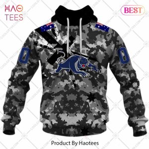 Personalized NRL Penrith Panthers Special Camo Military Flag Hoodie, T-Shirt, Zip Hoodie, Sweatshirt