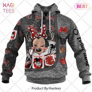 Personalized NRL St. George Illawarra Dragons Logo and Minnie Mouse Design Hoodie, T-Shirt, Zip Hoodie, Sweatshirt