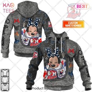 Personalized NRL Sydney Roosters Logo and Minnie Mouse Design Hoodie, T-Shirt, Zip Hoodie, Sweatshirt
