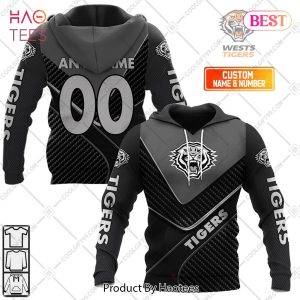 Personalized NRL Wests Tigers Carbon Hoodie, T-Shirt, Zip Hoodie, Sweatshirt