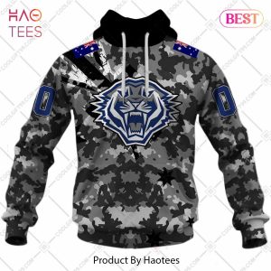 Personalized NRL Wests Tigers Special Camo Military Flag Hoodie, T-Shirt, Zip Hoodie, Sweatshirt