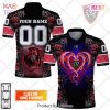 Personalized RC Toulonnais Rugby Rose Dragons Design Polo Shirt