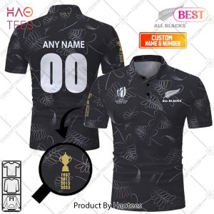 Personalized Rugby World Cup 2023 Champions New Zealand Rugby All Blacks Rugby Jersey Style Polo Shirt