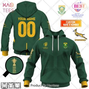 Personalized RWC 2023 Champions Springboks South Africa Hoodie, T-Shirt, Zip Hoodie, Sweatshirt