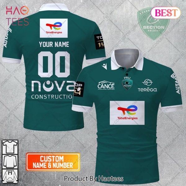 Personalized Section Paloise Rugby 2023 Jersey Style Polo Shirt