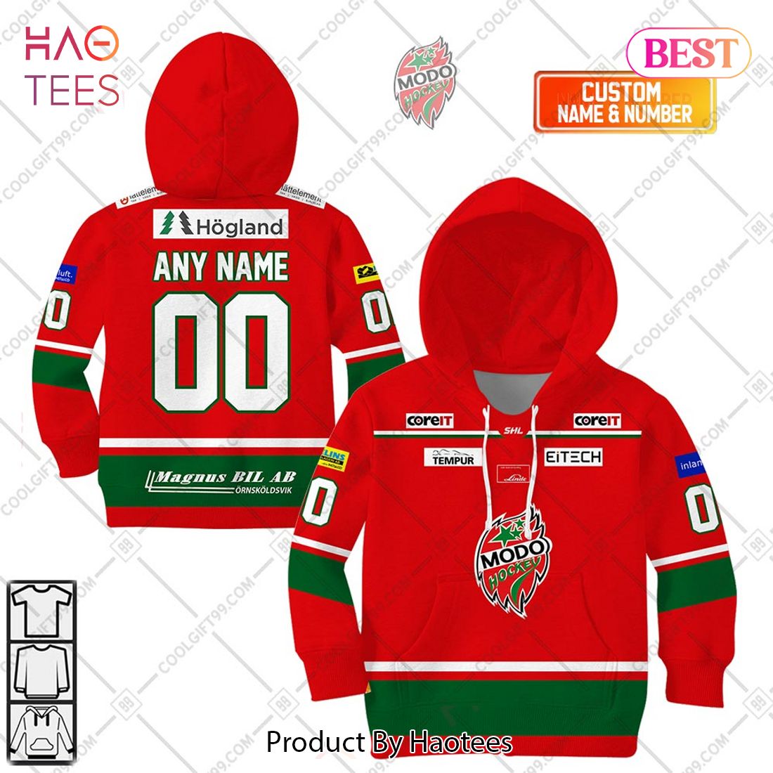 Personalized SHL Modo Hockey Home jersey Style KID – Hoodie, T-Shirt, Zip Hoodie, Sweatshirt
