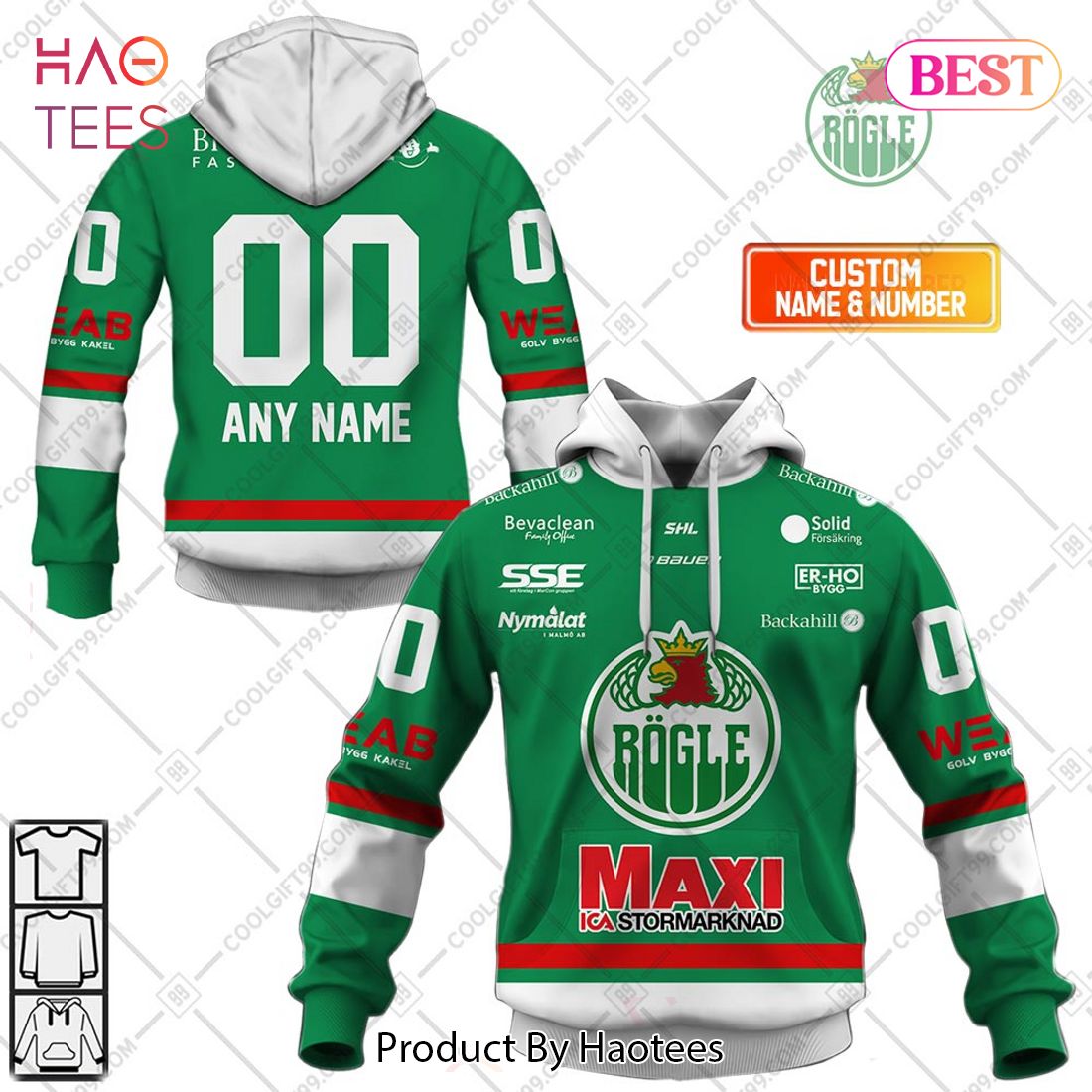 Personalized SHL Rogle BK Home jersey Style Hoodie, T-Shirt, Zip Hoodie, Sweatshirt